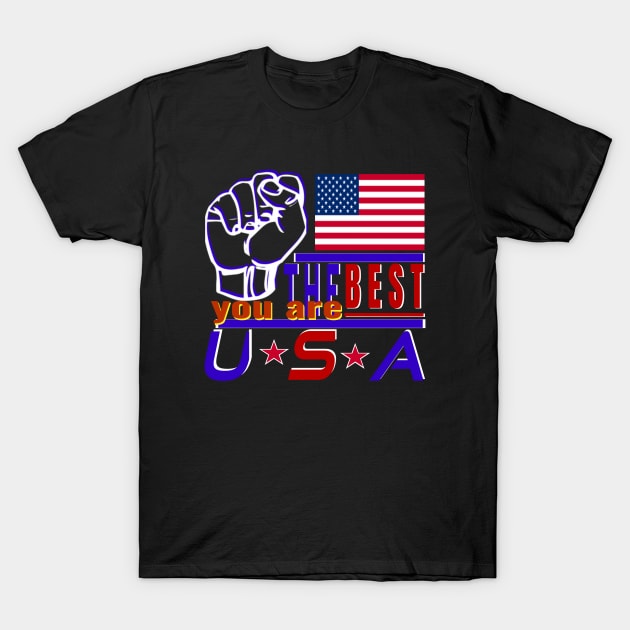 You Are The Best USA 2020-American Flag Design 2020 T-Shirt by Top-you